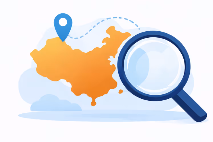 abstract image of china map