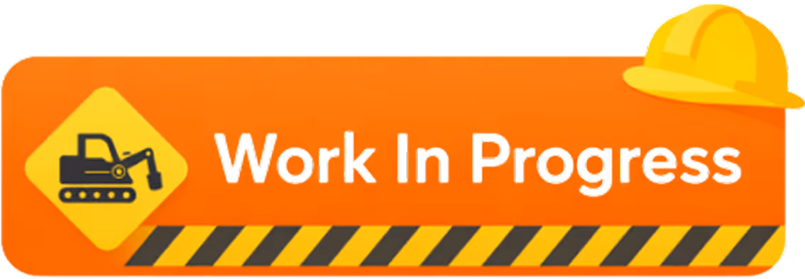 Working in progress label